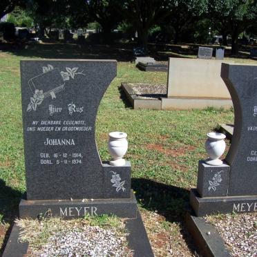 MEYER Willem 1911-1985 &amp; Johanna 1914-1974