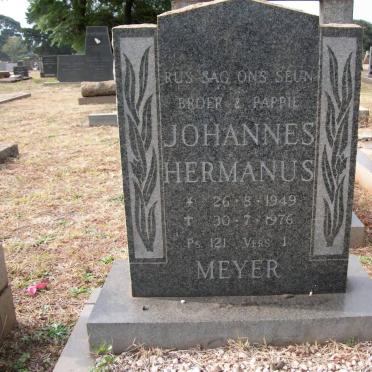 MEYER Johannes Hermanus 1949-1976
