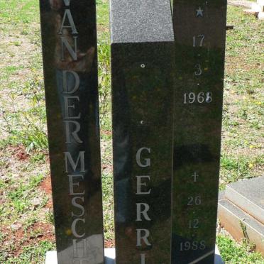 MESCHT Gerrie, van der 1968-1988