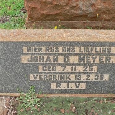 MEYER Johan G. 1925-1938