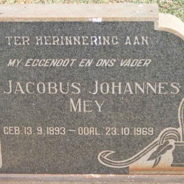 MEY Jacobus Johannes 1893-1969