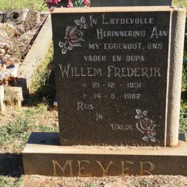 MEYER Willem Frederik 1931-1982