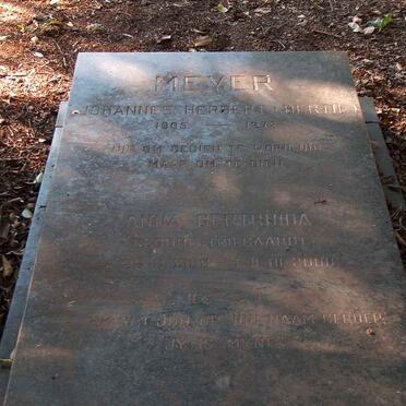 MEYER Johannes Herbert 1905-1972 &amp; Anna Gertruida TRIEGAARDT 1908-2000