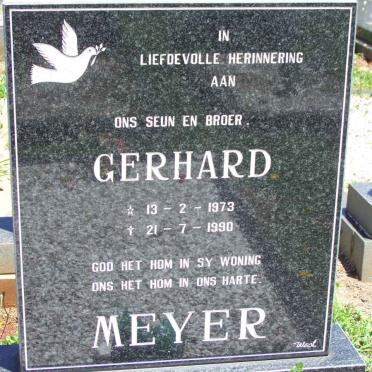 MEYER Gerhard 1973-1990