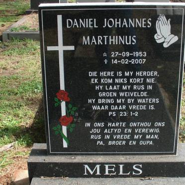 MELS Daniel Johannes Marthinus 1953-2007