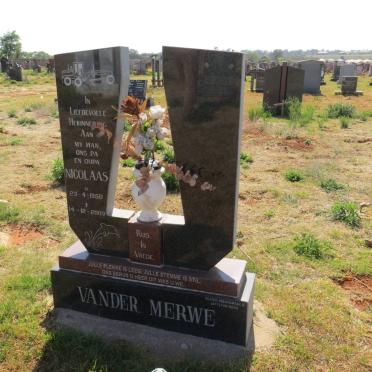 MERWE Nicolaas, van der 1950-2009