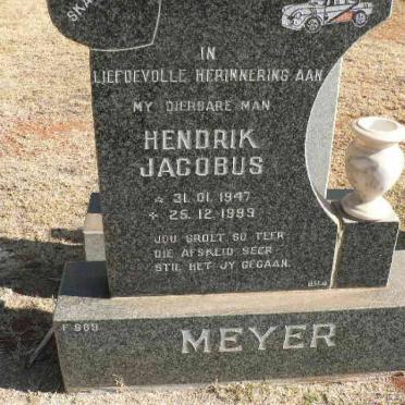 MEYER Hendrik Jacobus 1947-1999