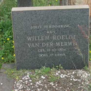 MERWE Willem Roelof, van der 1904-1959