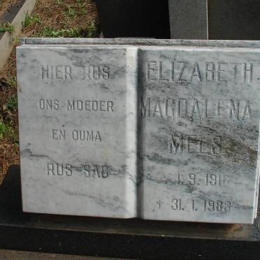 MELS Elizabeth Magdalena 1918-1983