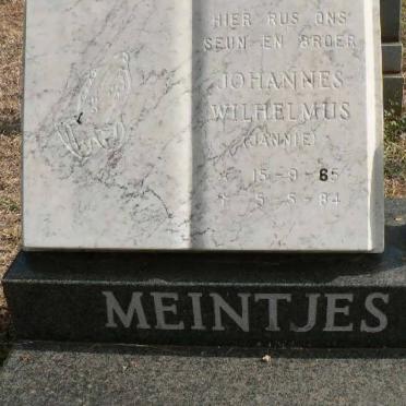 MEINTJES Johannes Wilhelmus 1965-1984