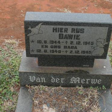 MERWE Baba, van der 1940-1945 :: Dawie 1944-1945