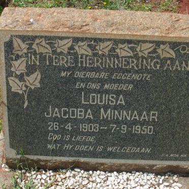 MINNAAR Louisa Jacoba 1903-1950