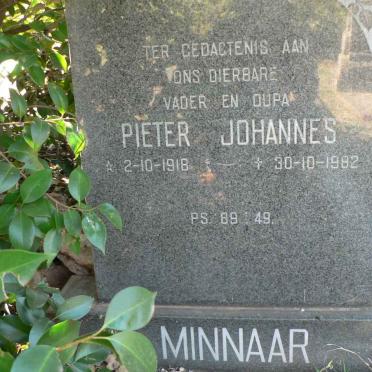 MINNAAR Pieter Johannes 1918-1982