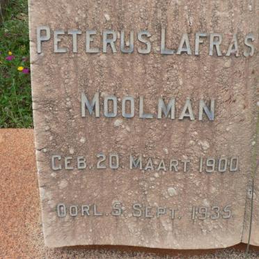 MOOLMAN Petrus Lafras 1900-1935