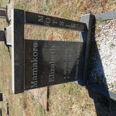 MOTSIE Mamakoro Elizabeth 1946-1970