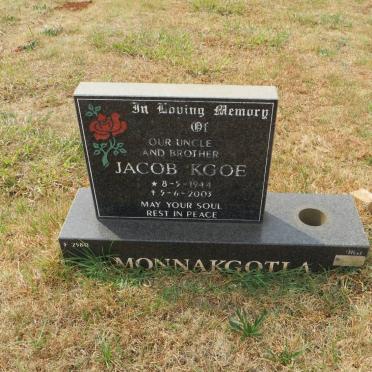 MONNAKGOTLA Jacob Kgoe 1944-2003