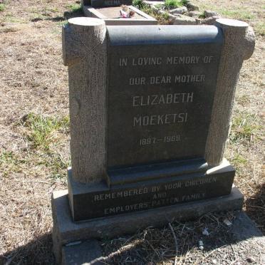 MOEKETSI Elizabeth 1897-1969