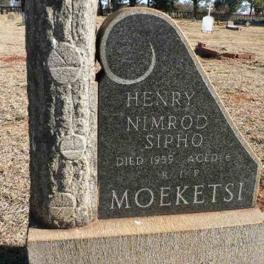 MOEKETSI Henry Nimrod Sipho -1959