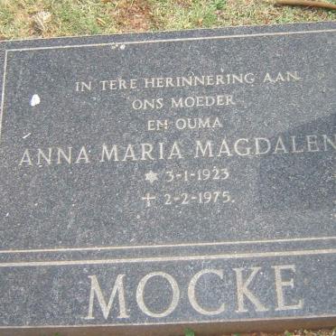 MOCKE Anna Maria Magdalena 1923-1975