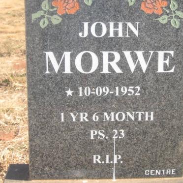 MORWE John -1952