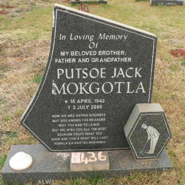 MOKGOTLA Putsoe Jack 1942-2008