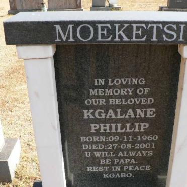 MOEKETSI Kgalane Phillip 1960-2001