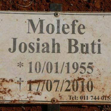 MOLEFE Josiah Buti 1955-2010