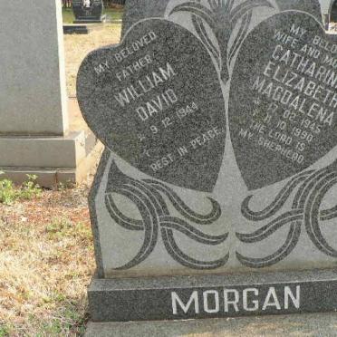 MORGAN William David 1944- &amp; Catharina Elizabeth Magdalena 1945-1990