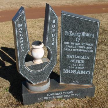 MOSAMO Matlakala Sophie 1922-2005