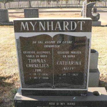 MYNHARDT Thomas Cornelius 1931-1996 &amp; Catharina 1937-
