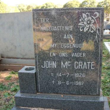 McCRATE John 1926-1987