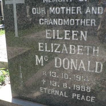 McDONALD Eileen 1914-1988