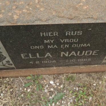 NAUDE Ella 1904-1965