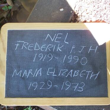 NEL Frederik Petrus Jacobus Hermanus 1919-1990 &amp; Maria Elizabeth 1929-1973