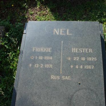 NEL Frikkie 1914-1971 &amp; Hester 1925-1967