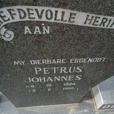 OOSTHUYSEN Petrus Johannes 1924-1990