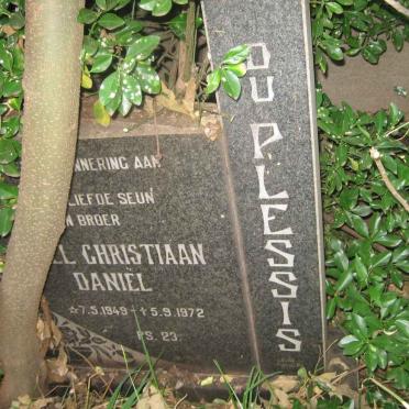 PLESSIS Christiaan Daniel, du 1949-1972