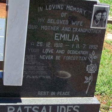 PATSALIDES Stavros 1914-2009 &amp; Emilia 1918-1992