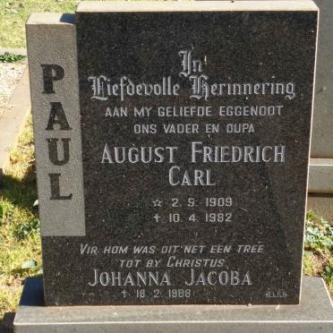 PAUL August Friedrich Carl 1909-1982
