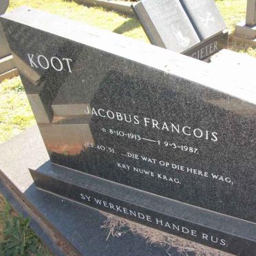 PIENAAR Jacobus Francois 1913-1987 :: PIENAAR Margaretha Albertha 1910-1992