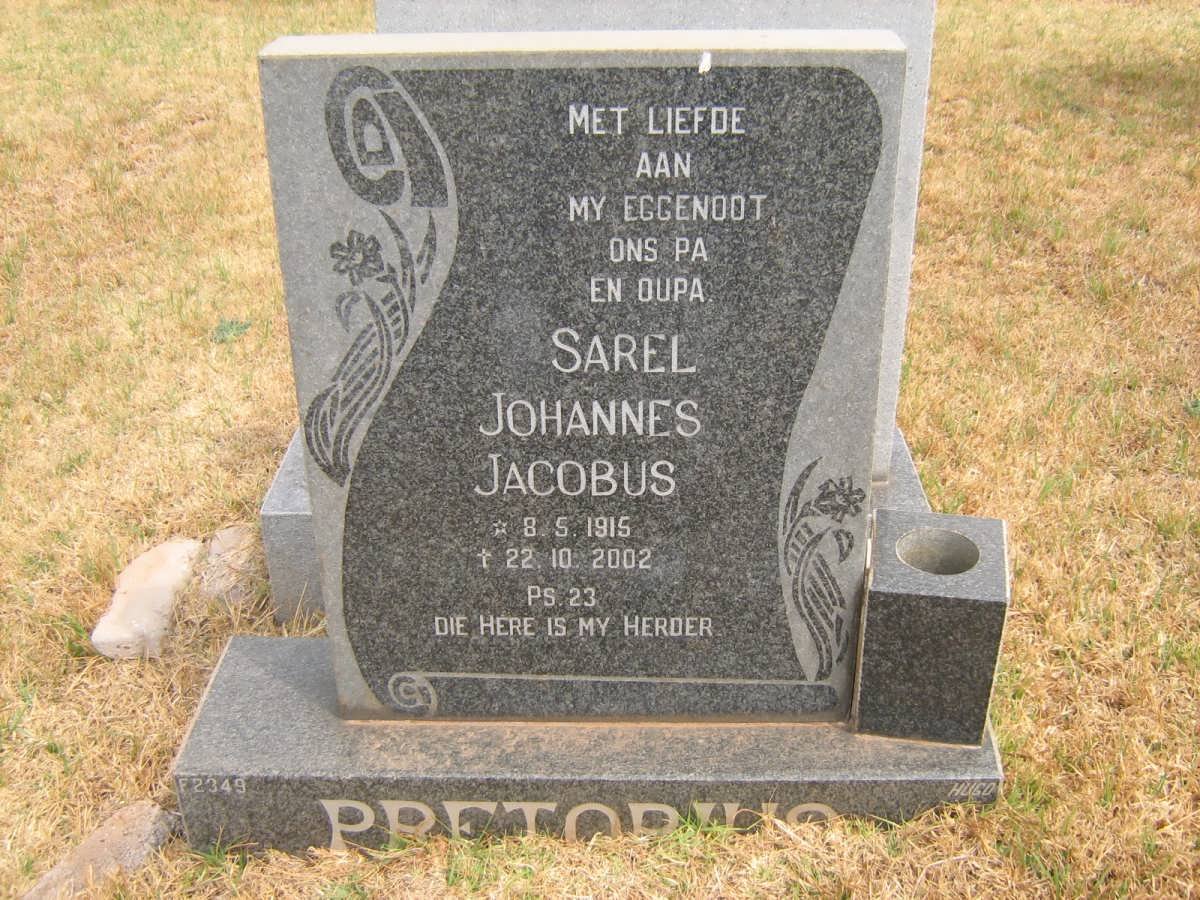 PRETORIUS Sarel Johannes Jacobus 1915-2002