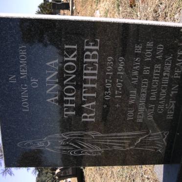 RATHEBE Anna Thonoki 1939-1969
