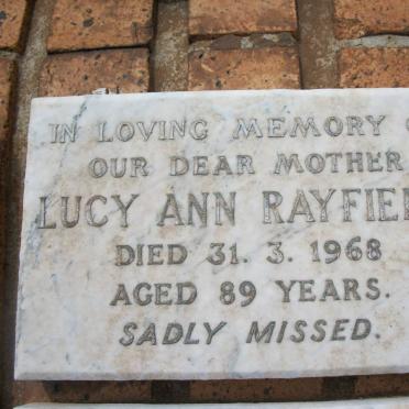 RAYFIELD Lucy Ann -1968