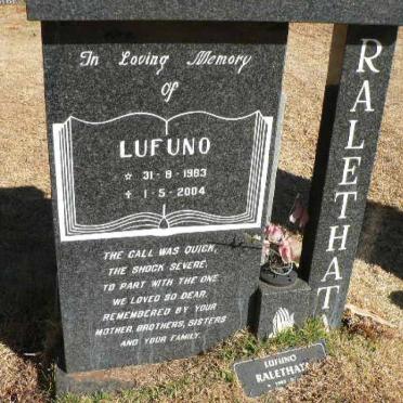 RALETHATA Lufuno 1983-2004