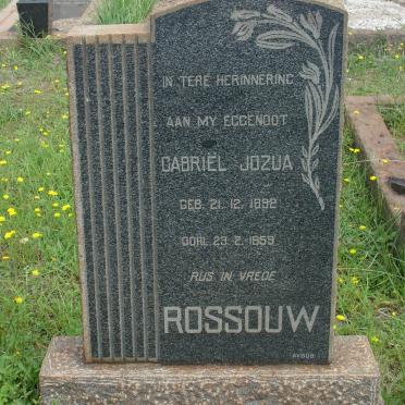 ROSSOUW Gabriel Jozua 1892-1959