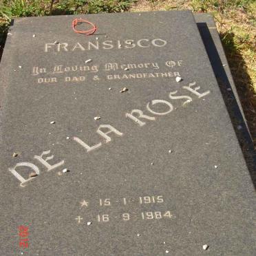 ROSE, Fransisco, de la 1915-1984