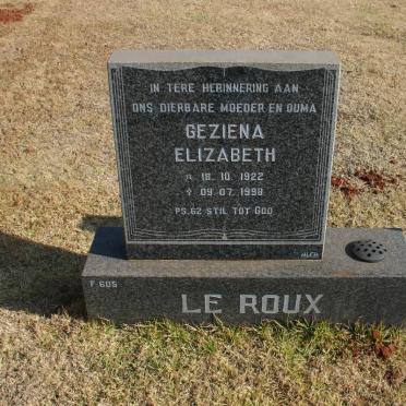 ROUX Gezina Elizabeth, le 1922-1998