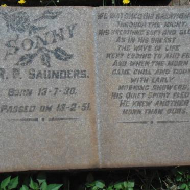 SAUNDERS R.P. 1930-1951