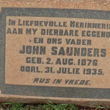 SAUNDERS John 1876-1935