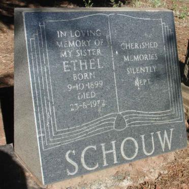 SCHOUW Ethel 1899-1972 :: SCHOUW Arthur Theodore 18?7-1953 &amp; Valaria Clarissa Marion 1893-1947